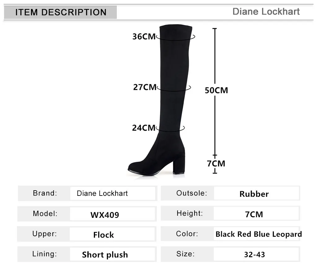 2023 Autumn Winter New Suede Over The Knee Boots Round Head Ladies Zip Elastic Boots Long Bota Feminina Zapatos de Mujer 32 33