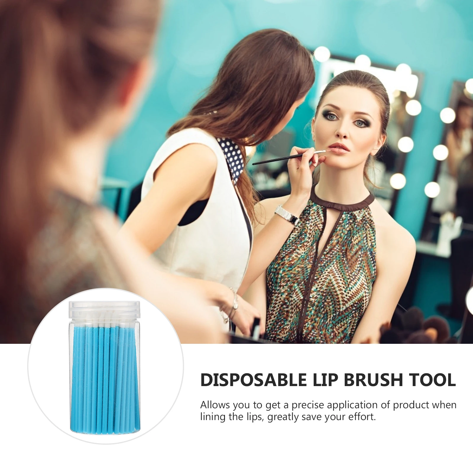 100pcs Lip Brush Tools Makeup Supplies Portable Lip Gloss Applicator Disposable Lipstick Applicators Makeup Accessories For