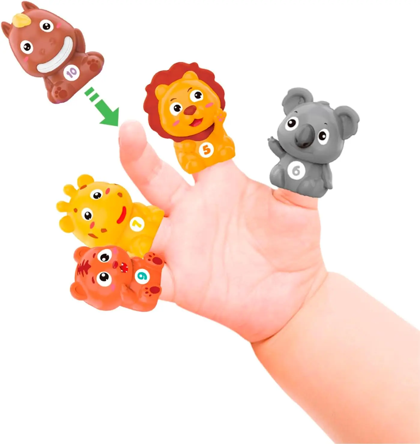 Montessori Farm Animal House Finger Stall Toys, Kids Learning Toys, Baby Counting Matching & Classification Fine Motor Games