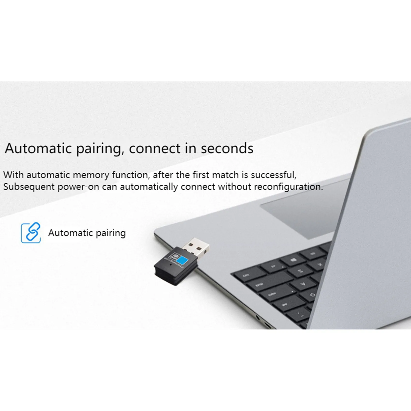 محول بلوتوث واي فاي USB AA87، بطاقة شبكة واي فاي 4.2 بسرعة 150 ميجا بت في الثانية، جهاز إرسال استقبال بلوتوث واي فاي