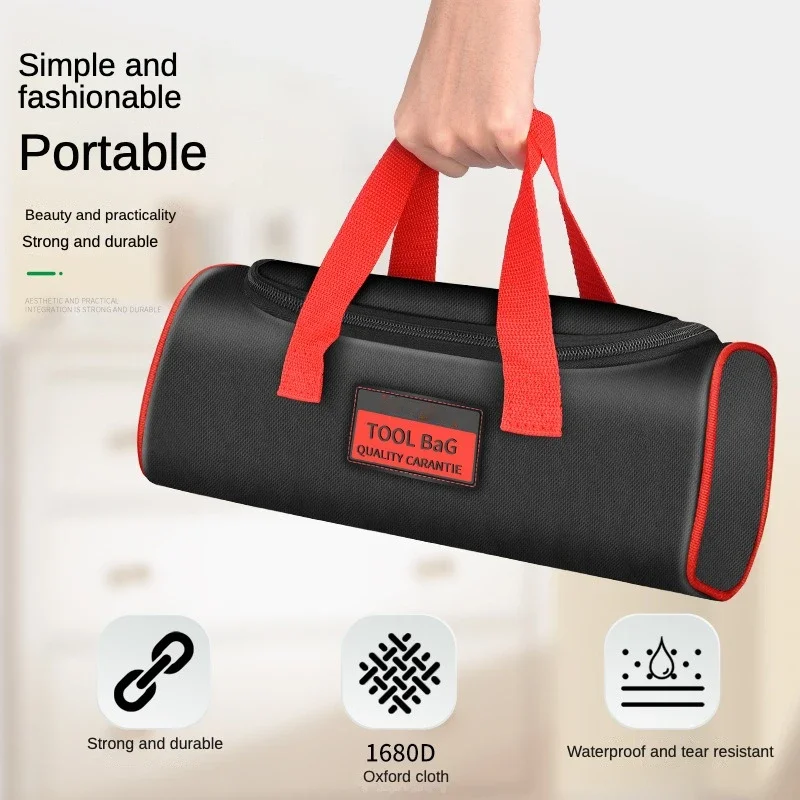 Large / Small Multifunctional Tool Bag Waterproof Wear-Resistant Durable 1680D Oxford Cloth Portable Tool Storage Tool Bag