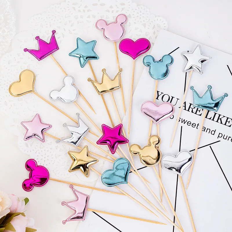 50 Stück Einweg-Bambusstäbchen für Geburtstagskuchen, Dekoration, Party, Hochzeit, Dekorationen, Tisch, Gemüse und Obststäbchen – Detail 4