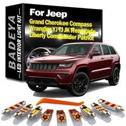 Interior LED Car Map Light Kit For Jeep Renegade Liberty Commander Patriot Grand Cherokee ZJ WJ WK WK2 Compass Wrangler YJ TJ JK