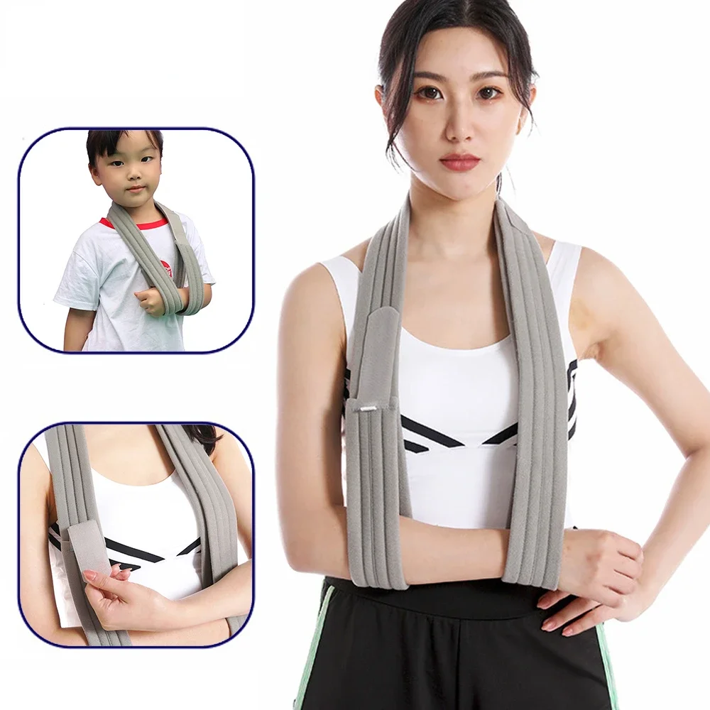 

1PCS Arm Sling - Medical Support Strap for Broken & Fractured Bones - Rotator Cuff Full Soft Immobilizer - for Left, Right Arm