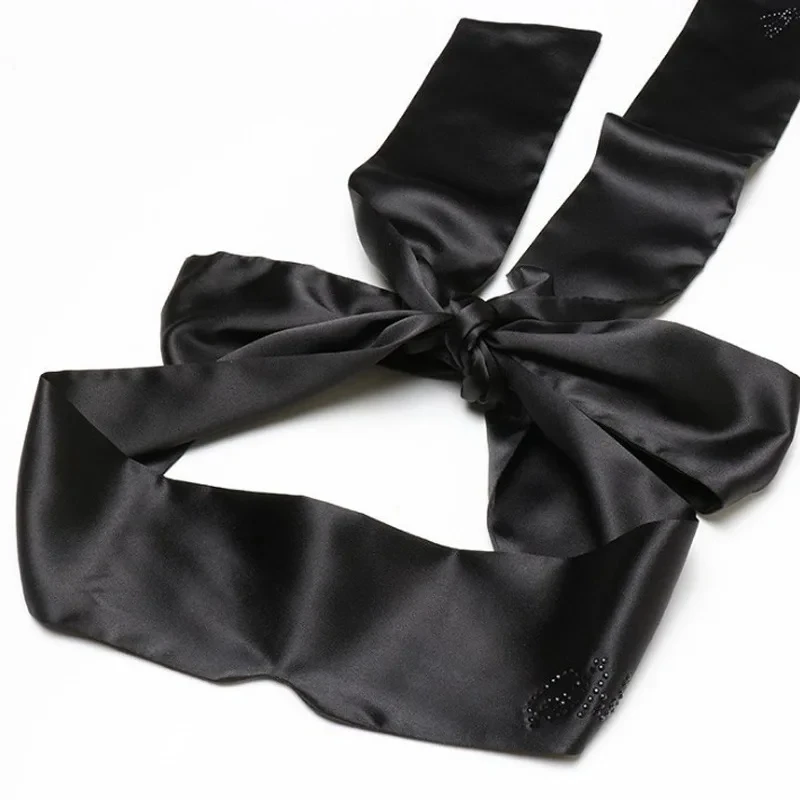 Satin Silk Sleep Mask Sexy For Women Silk Eye Cover Savour Eye Patches Cute Blindfold Silk Ribbon Gift Surprise High Quality