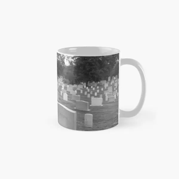 Arlington National Cemetery Classic  Mug Handle Round Drinkware Coffee Picture Printed Simple Photo Image Tea Cup Design Gifts