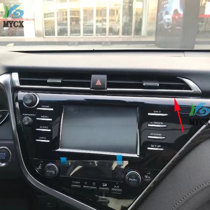chrome plating Air Conditioning Intermediate Air Outlet Cover Trim Car Styling Accessories For Toyota Camry 2018 8th XV70 ABS