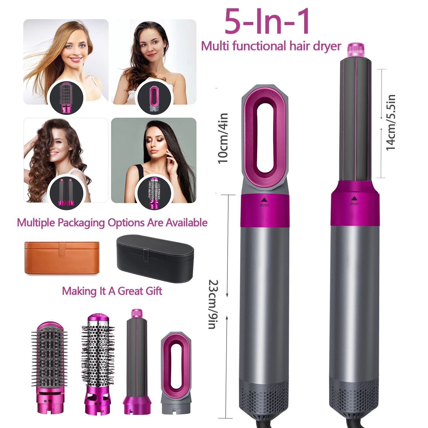 5in1 헤어 드라이어 구성품