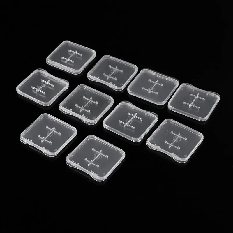 

Y1UB Transparent Standard Micro SD MiC TF Card Memory Card for Case Holder Box Storage Boxes (pack of 10)