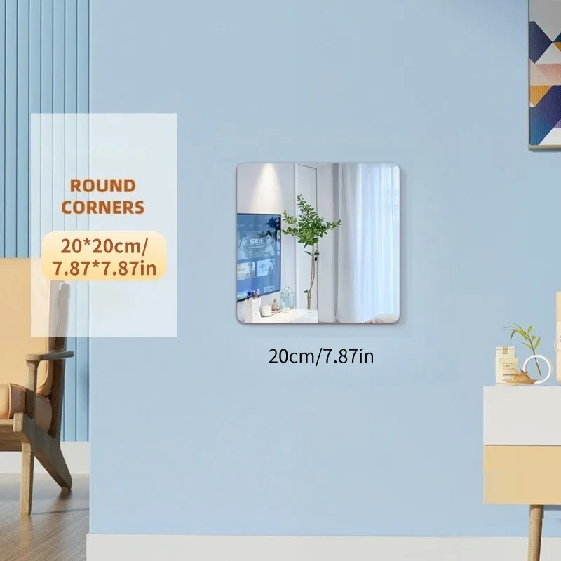 Acryl-Spiegel-Wandaufkleber, Ganzkörperspiegel für Zuhause, Schlafzimmer/Schlafsaal, Ankleidespiegel, selbstklebend, flexibel