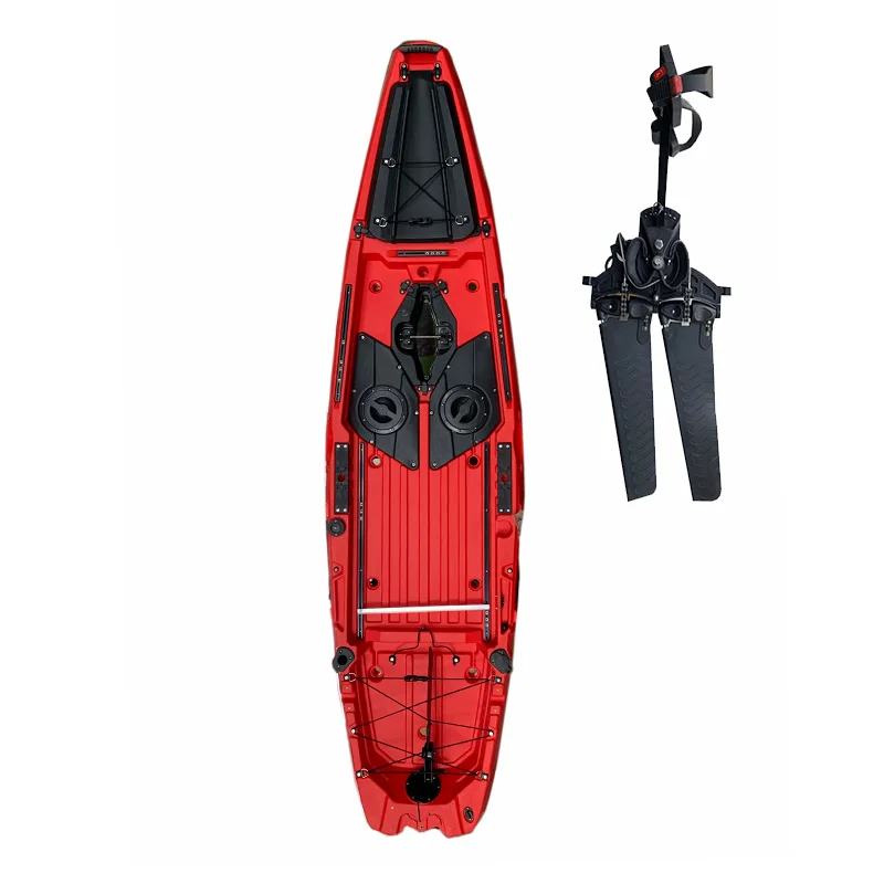 zero 2020 Best 10ft New Design Kajak Pedal Drive System Fishing Cheap Canoe/kayaks with Electric Motor