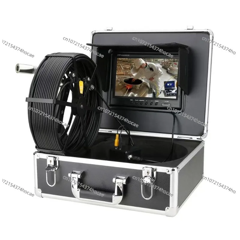 20M to 150m black cable 1080p pipe inspection 23mm IP68 waterproof sewer 7 inch 9 inch with video endoscope camera