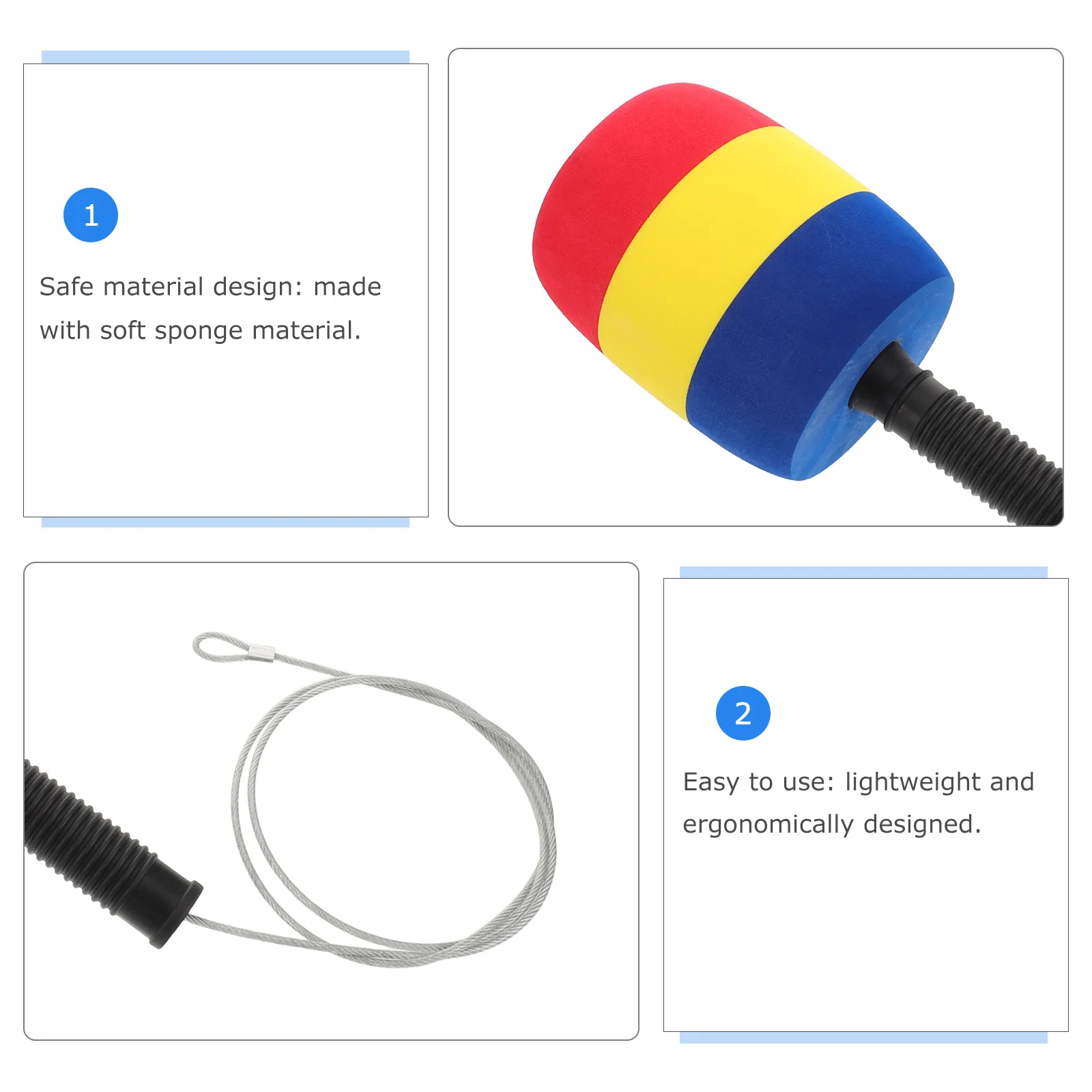 Sponge Hammer For Kids Soft Pounding Game Tool Multifunctional Play Birthday Party Outdoor Activity Kids Mallet Hand