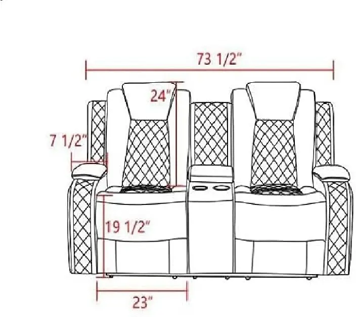 Multifunction Power Air Leather Recliner Sofa Set,Living Room Furniture, Reclining Sofa