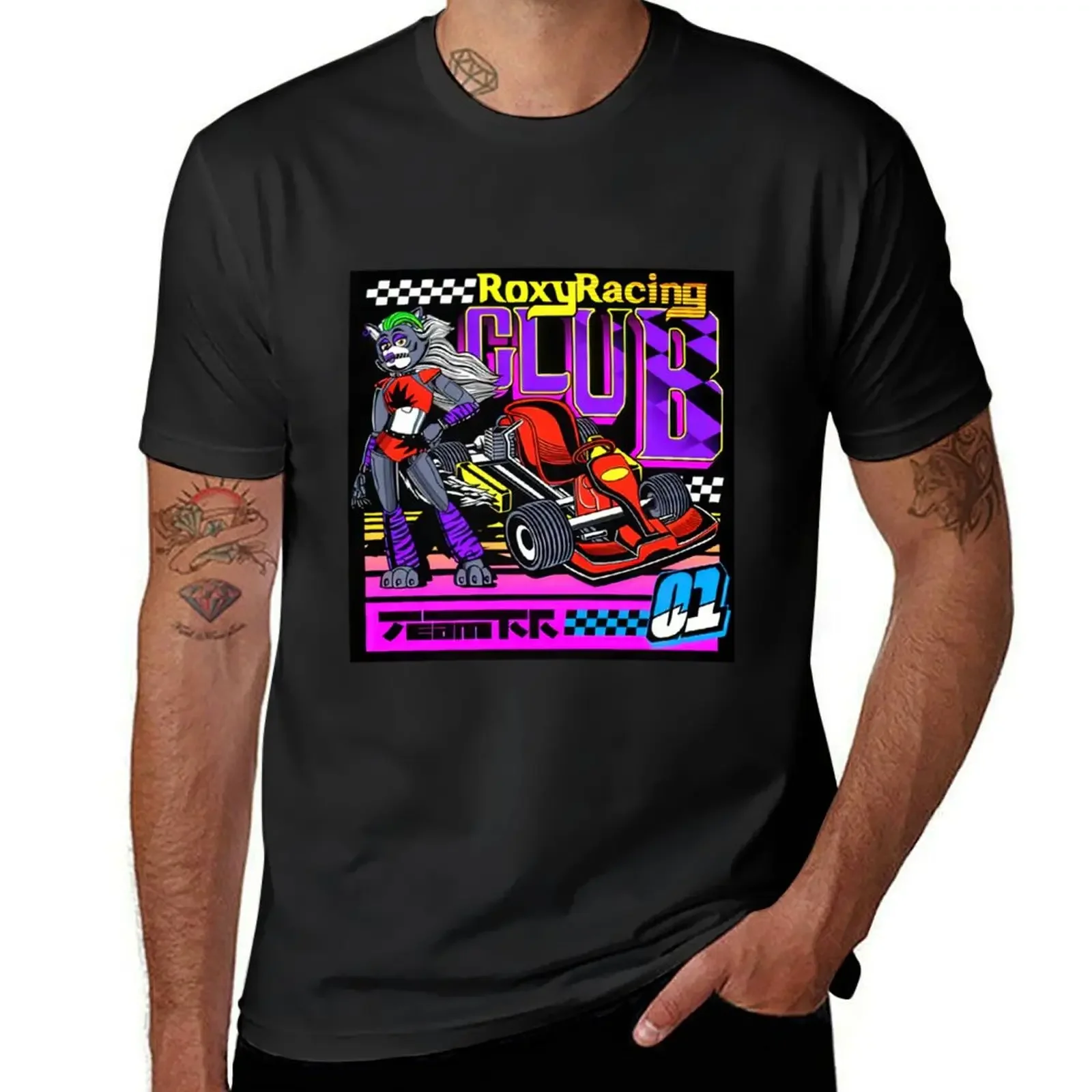 Roxy Racing Club T-Shirt cute tops man clothes men tshirt