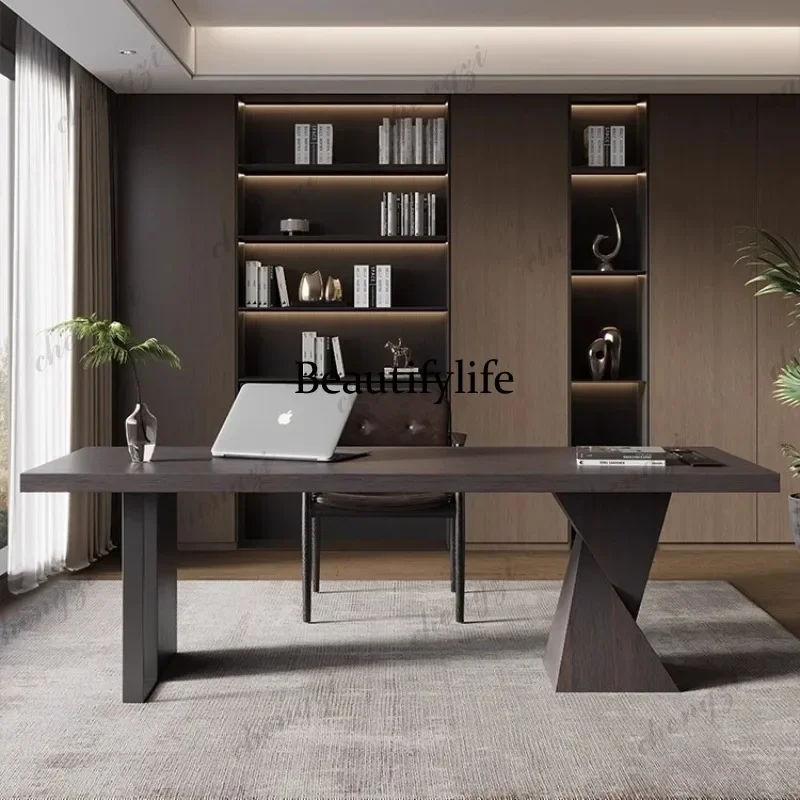 Escritorio de Oficina de Diseño Italiano Estilo BBB, Elegante, Minimalista, Vintage, Escritorio de Oficina Nórdico para Computadora, Muebles de Oficina, Pupitre