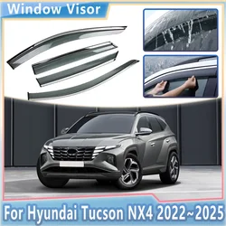 Car Rain Deflector For Hyundai Tucson L NX4 MK4 LWB Accessories 2022 2023 2024 2025 Side Window Visor Shield Awning Guard Cover
