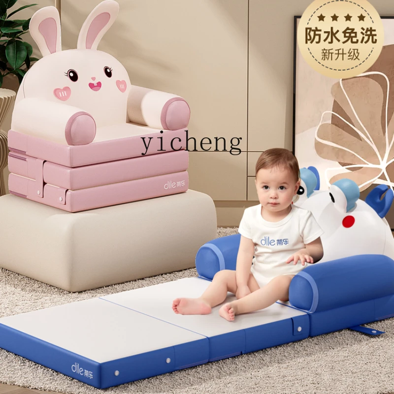 XL Children's Folding Sofa Bed Nap Lazy Baby Seat Cartoon Small Sofa