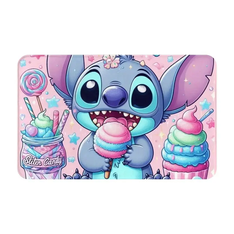 Personalized Cartoon Anime Manga Stitch Doormat Mat Anti-Slip Kitchen Bath Living Room Rug Carpet 40*60cm