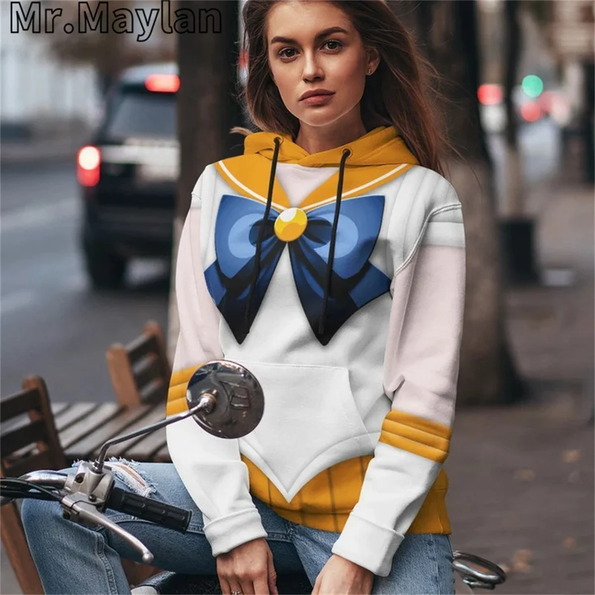 Sailor Venus Custom Cosplay Costume Apparel 3D Unisex Hoodie Men Sweatshirt Streetwear Zip Pullover Casual Jacket Tracksuits-88