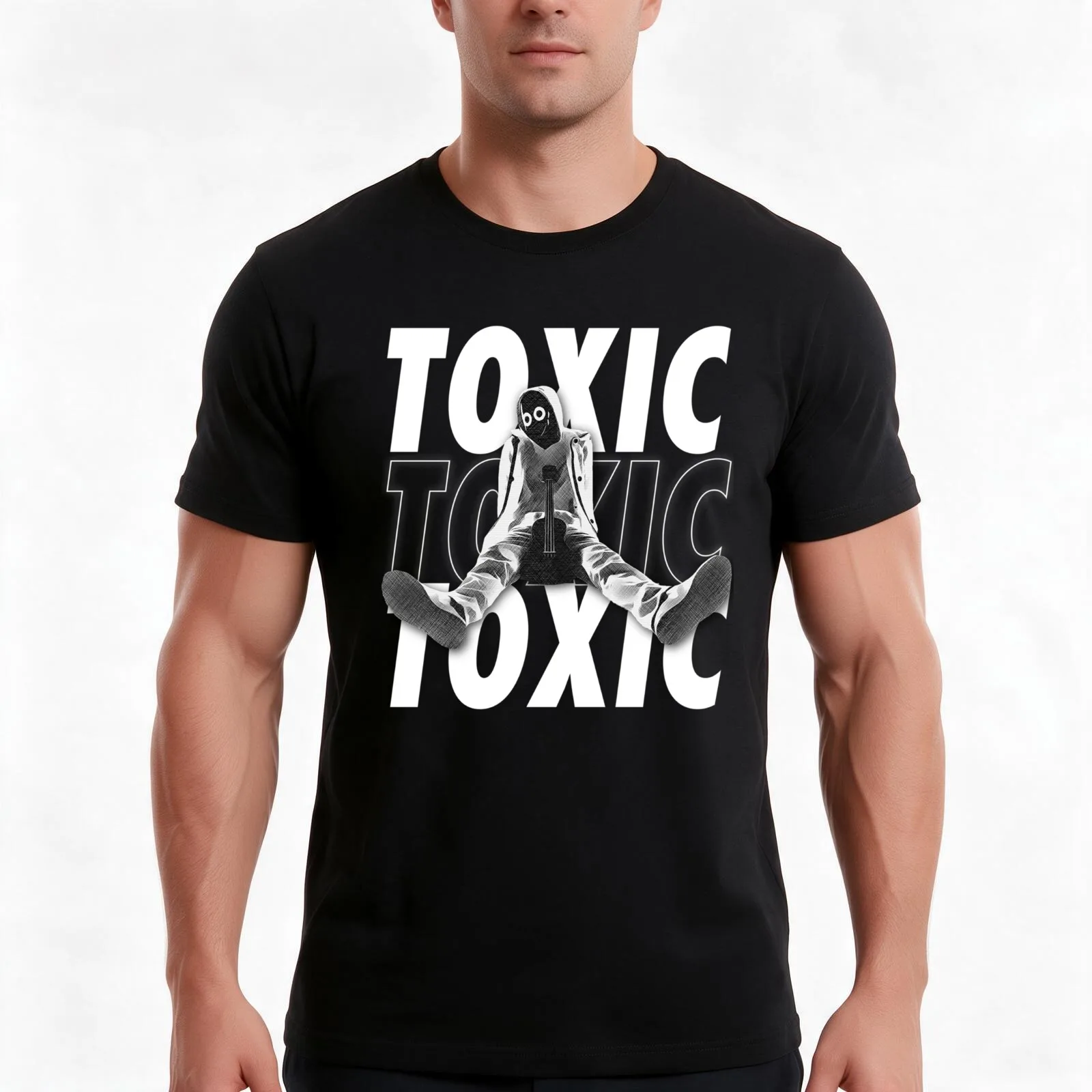 boywithuke toxic boywithuke songs T-Shirt, Summer Casual Cotton Tee, Oversized Streetwear Tops, Vintage Graphic Print