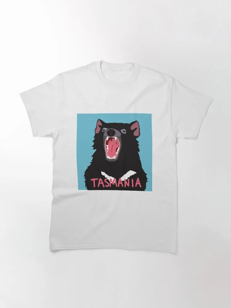 Tassie Devil Tasmania Classic T-Shirt Shirt Awesome Print Pure Cotton Tops Plus Size