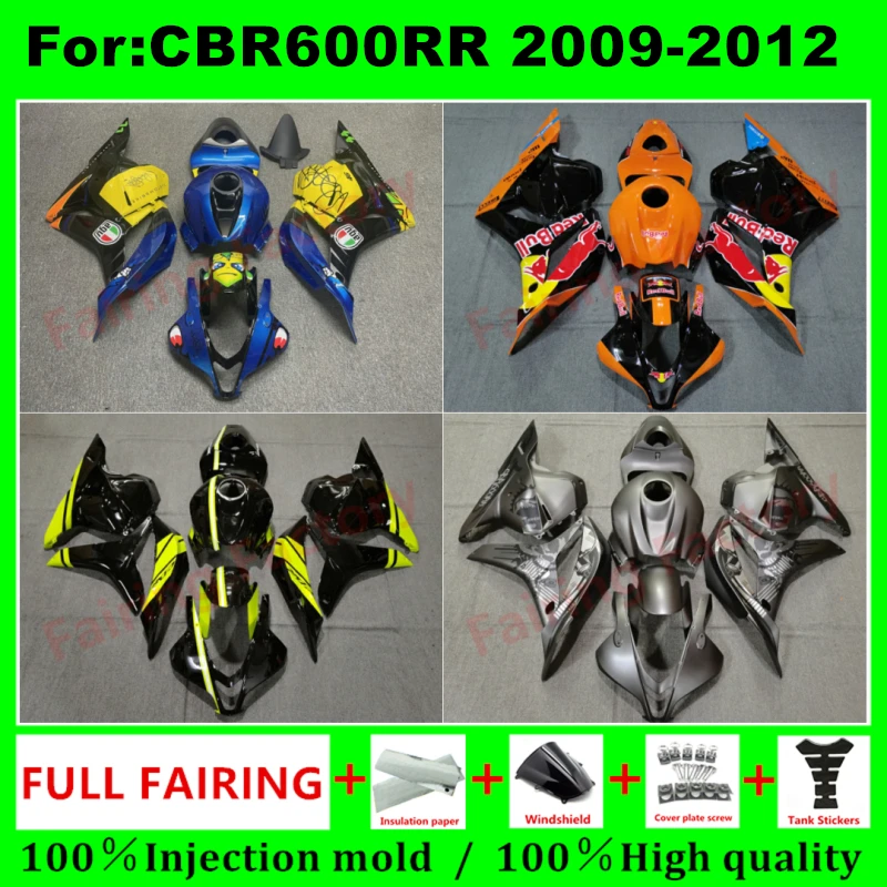 

Motorcycle Fairing Kit Fit For Honda CBR600RR CBR600 F5 2009 2010 2011 2012 Full Fairings Kits Painted Bodywork New ABS Plastic