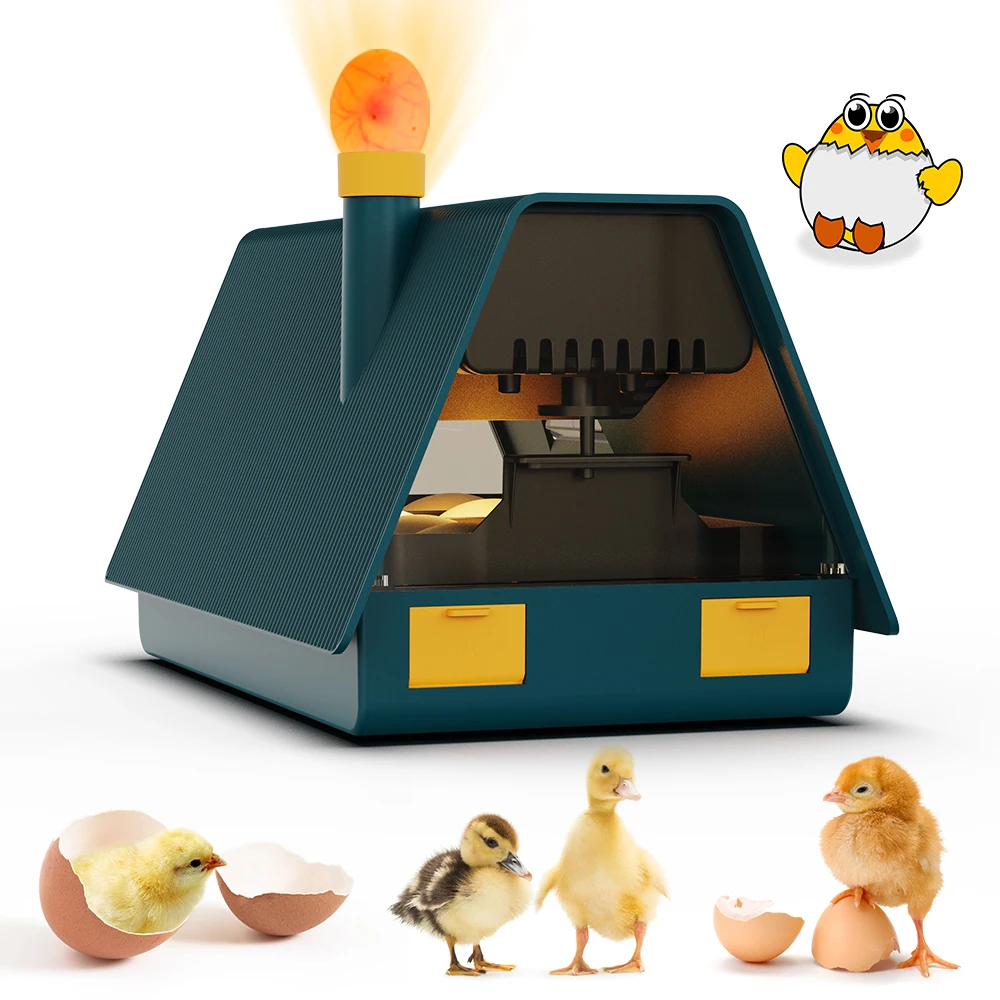 

10 Automatic Egg Incubator for Hatching Chickens with Egg-Turning Interval Time Can Be Set with Digital Display and LED Lighting