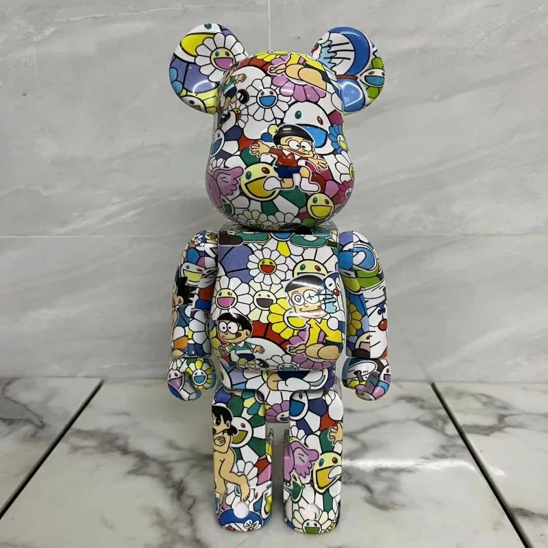 Bearbrick400 brutalny niedźwiedź kolorowe ozdoby lalka miś prezenty