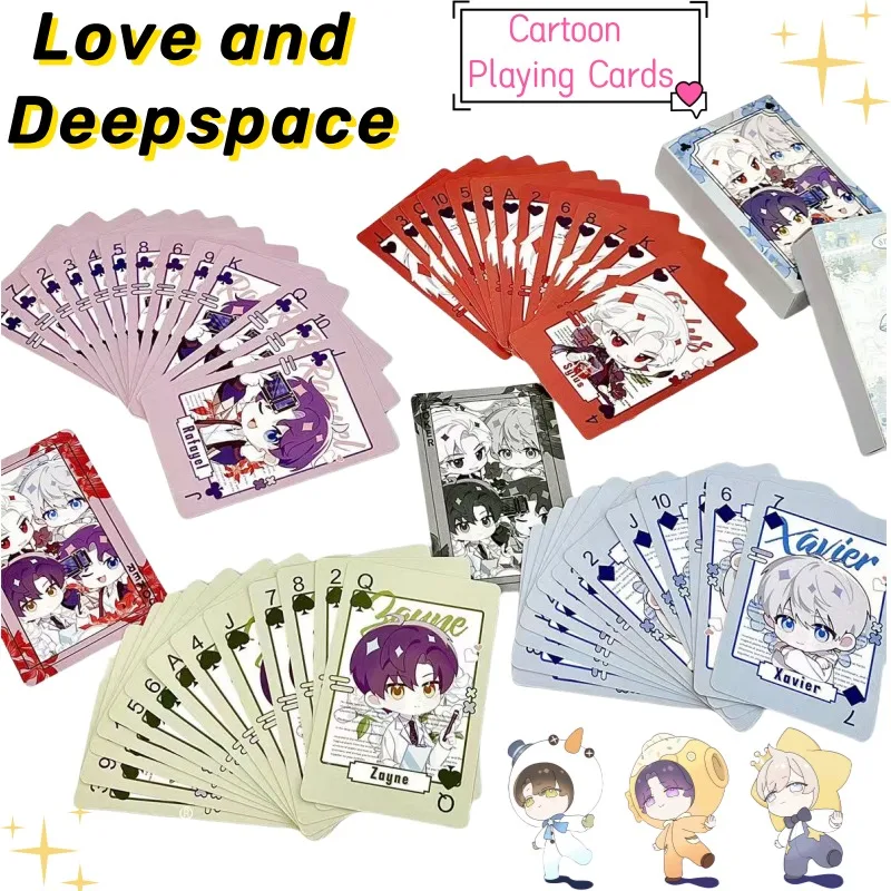 New Love and Deepspace Sylus Xavier Rafayel Zayne Creative cartoon collectible cards secondary yuan game peripheral party cards