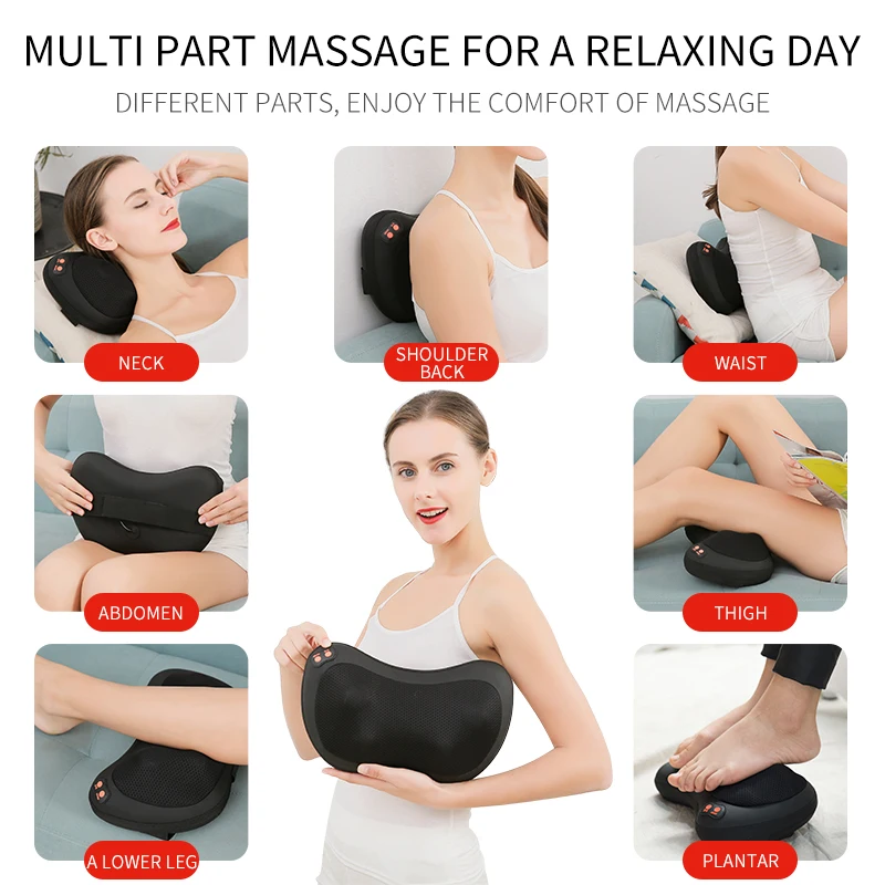 Sungpo High Quality Hot Easy To Carry Travel U Shaped Home/Car Neck Massage Pillow