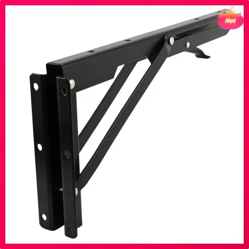 4Pcs 12Inch Folding Shelve Brackets Heavy Duty Metal Shelving Support Bracket Wall Mounted Floating Shelve Bracket