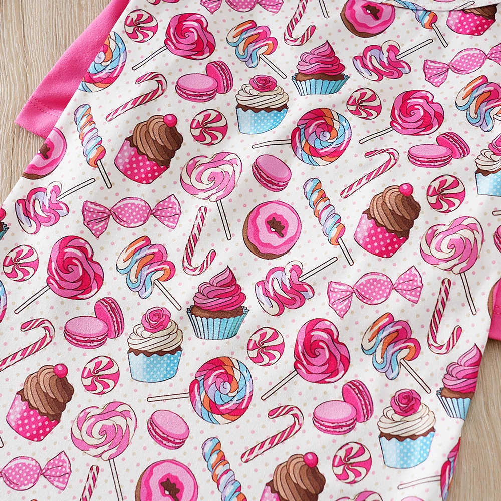 Lollipop Candy Donut Dog Shirt Cute Puppy Cat T Shirt Clothes Soft Short Sleeves Tee Shirts for Small Medium Large Pet Dogs Cats