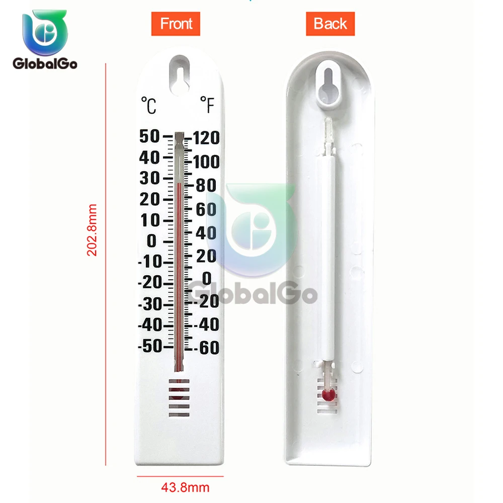 1PCS Wall Hanging Thermometer for Indoor Outdoor Home Garden Planting Humidity Meter Temperature Monitor Measurement Tool