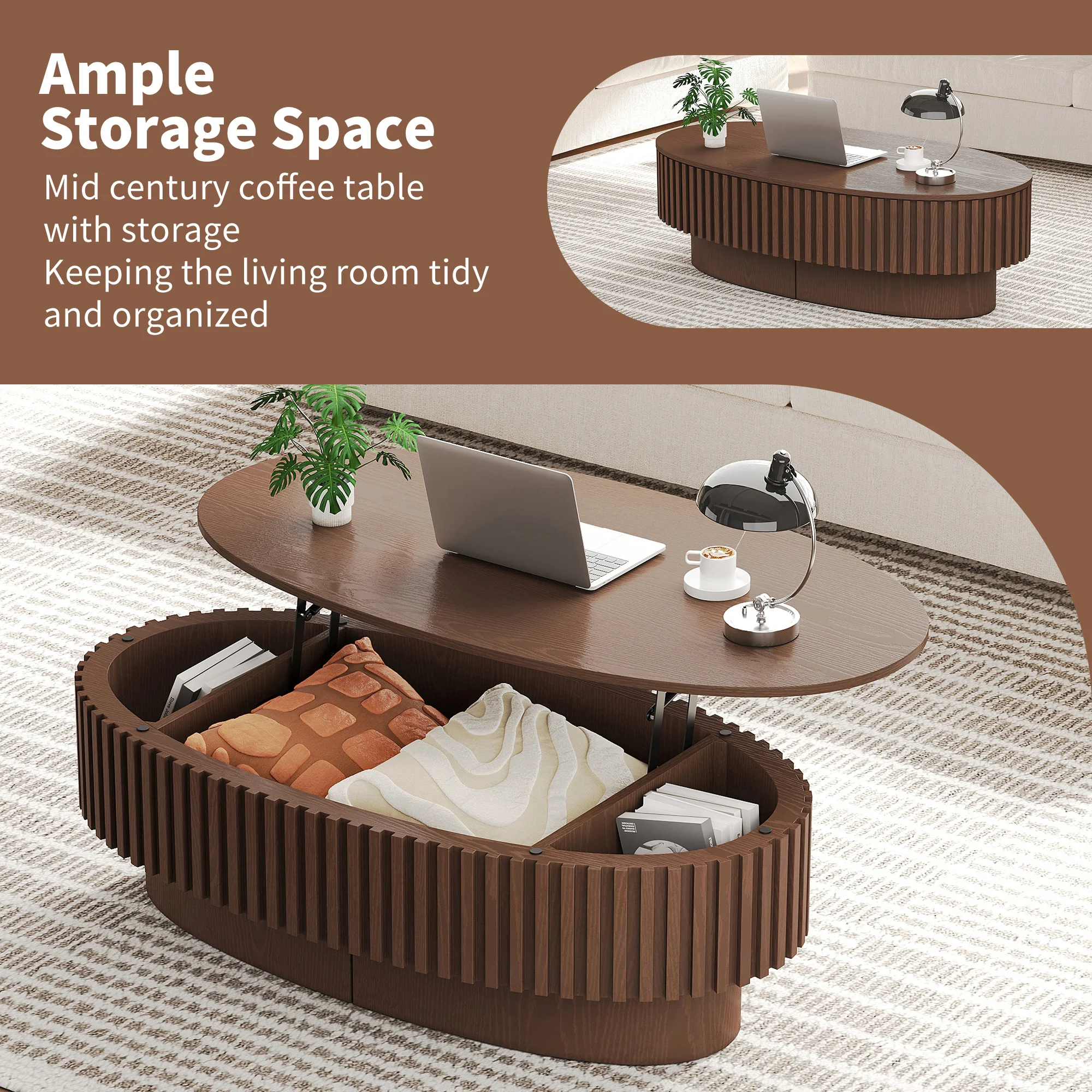 Tavolino da Caffè Ovale in Leg - Coffee Tea Lounge recensione e prezzo