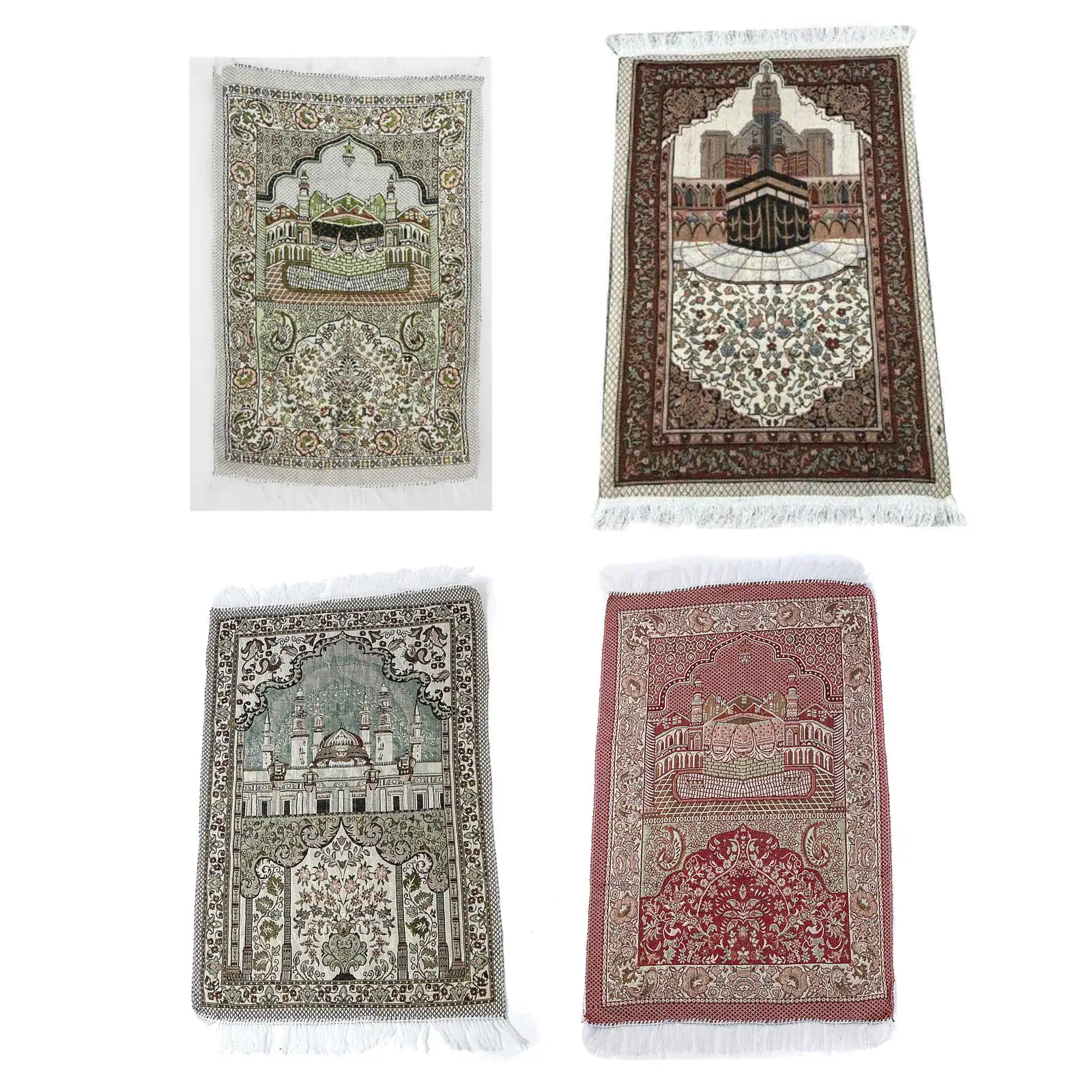 Prayer Rug Ramadan Gift 65Cmx110cm Thick Lightweight for Eid Travel Ramadan