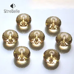 StreBelle 6x8mm 50pcs AAA Loose Spacer Glass Facet Rondelle Beads for Fashion DIY Jewelry Making Accessories