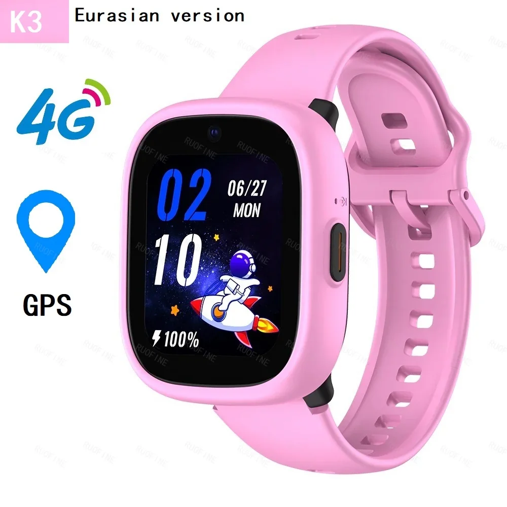 2024 Smartwatch Kids 4G LTE Boy Child Girl for Children New High-end Eurasian Version Call Watch SOS GPS Tracker Waterproof IP67