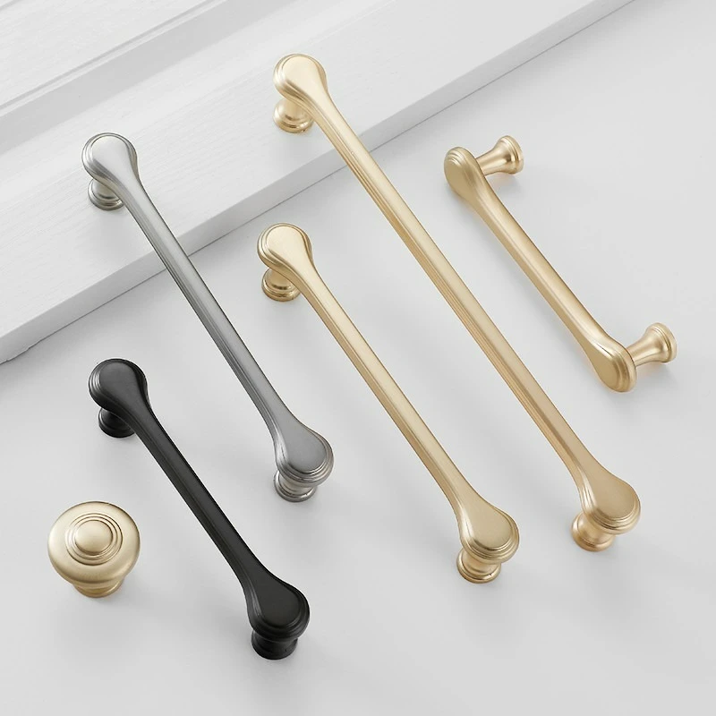 Zinklegierungsgriffe für Schubladen, Schränke, Möbel, Küchen, Türknöpfe, Schubladen, Möbel, Küche, schlichte Hardware – Detail 2