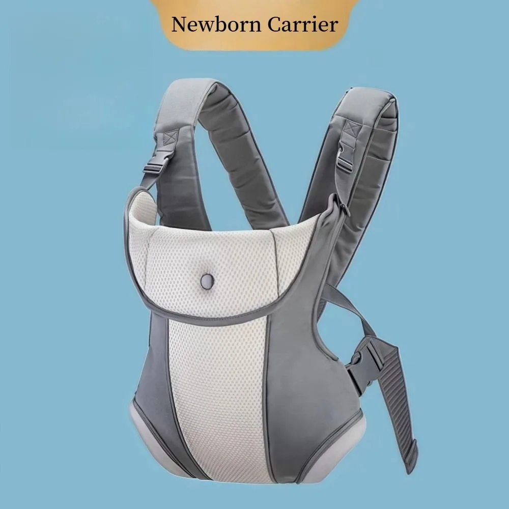 

Shoulder Strap Baby Carrier Breathable Mesh Skin-Friendly Newborn Hip Carrier 4 in 1 Sturdy Infant Holder Moms & Dads