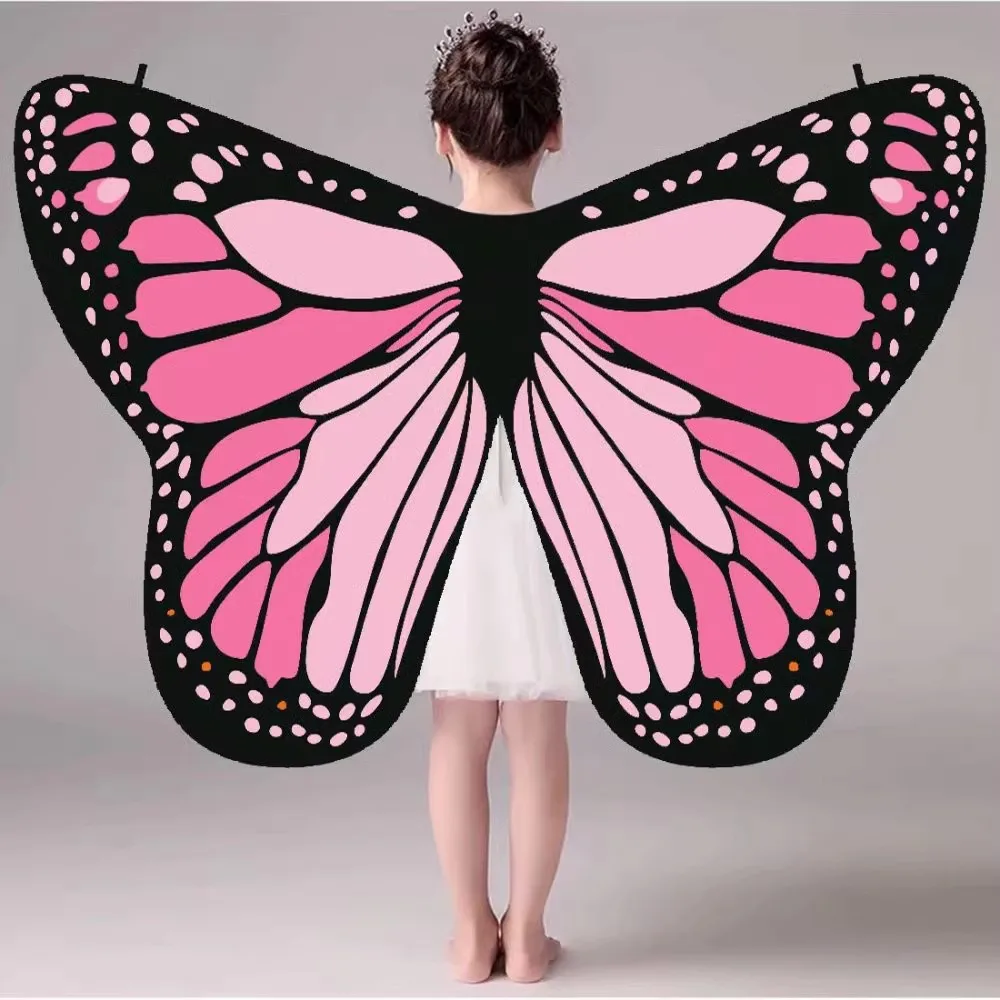 Groothandel Roze Monarch Vleugels Kostuum Voor Kinderen Vrouwen Vlindervleugels Sjaal Cape Sjaal Engel Isis Vleugels Goedkope Hot Verkoop