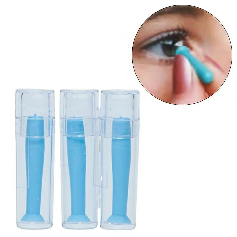 Gentle Silicone Contact Lens Remover Ferramenta Removedor com Forte para Rgp, Conjunto de êmbolo, Easy Safe Removal