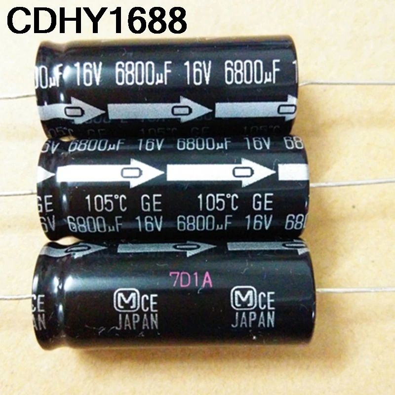 

5 шт. аудио осевой горизонтальный электролитический конденсатор 16 В 6800 мкФ 16 В 16X40