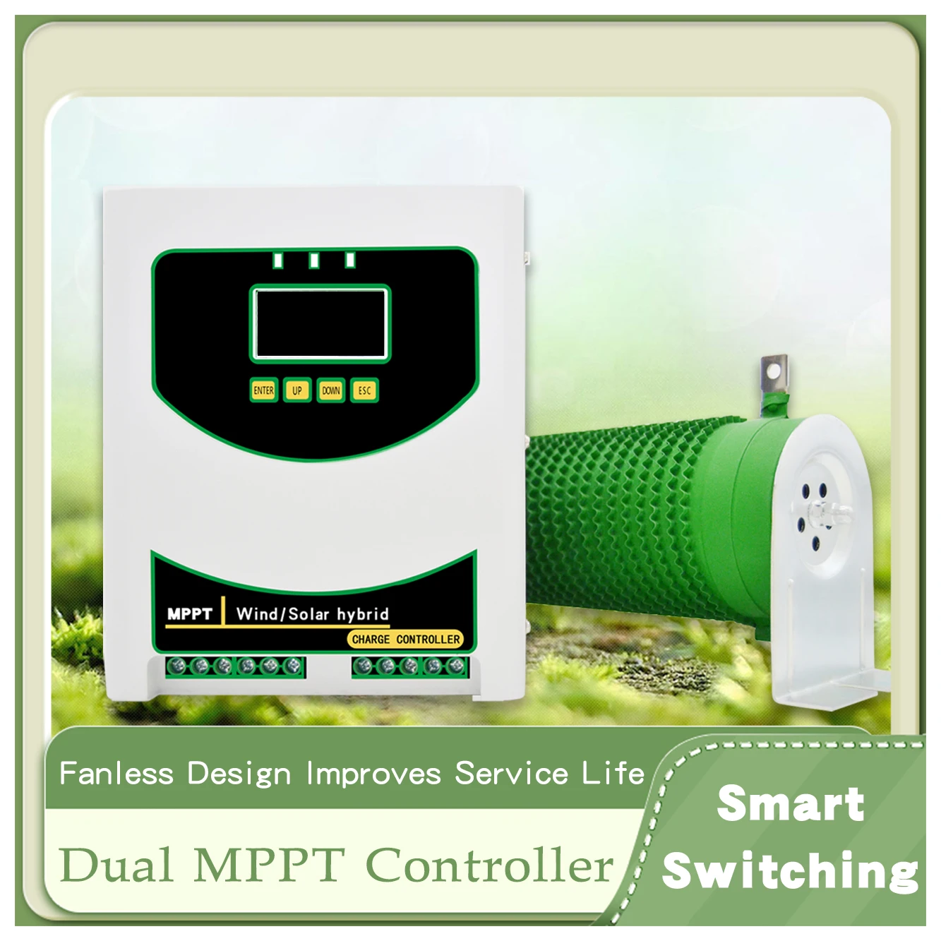 Home Appliance MPPT Charge Controller 5000w 8KW Solar & Wind Hybrid System 12v 24v 48v Auto Regulator For Home Use Wind Turbine