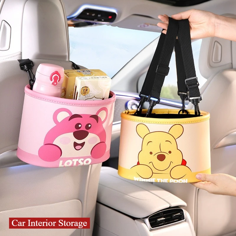 

Сумка для хранения на спинку автомобильного сиденья с Микки Мауни, органайзер для заднего внутреннего автомобиля между сиденьями, универсальная сумка для хранения автомобиля