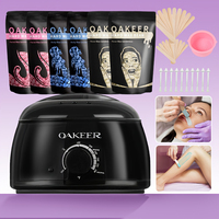 200ml Hair Removal Tool Smart Warmer Wax Heater Hands Feet Epilator Depilatory Skin Wax Machine Kit+Wax Beans