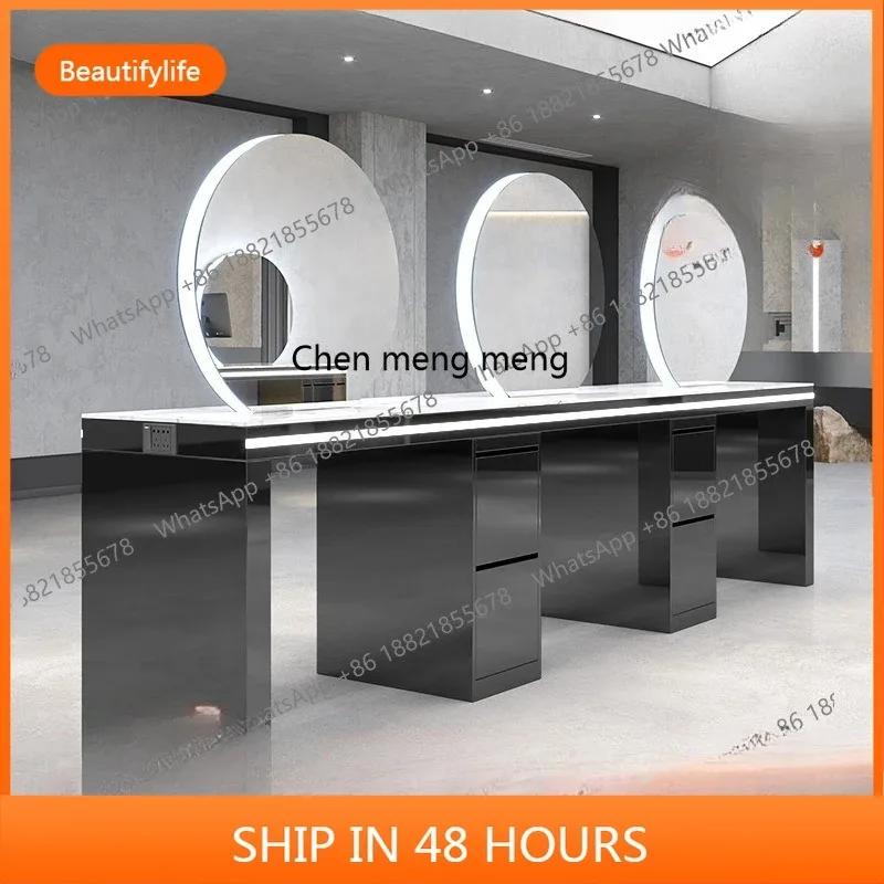 03 Barber shop mirror, special for hair salon, single and double-sided floor mirror, special for barber shop, barber shop mirror