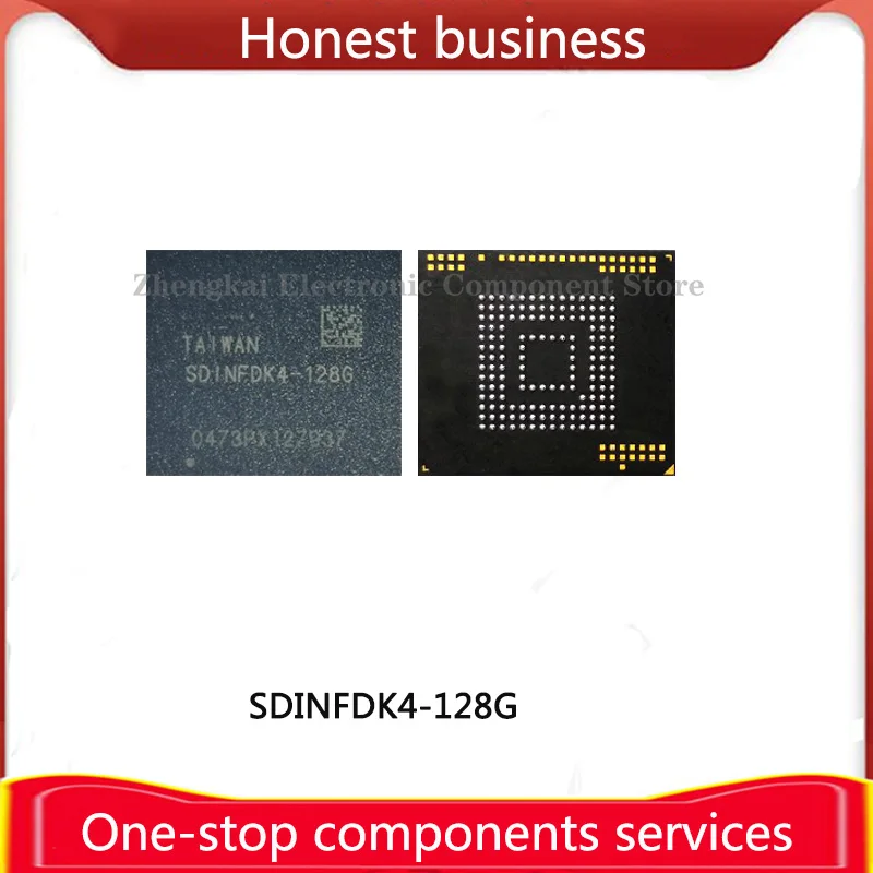 

SDINFDK4-128G BGA153 UFS 128GB 100% Working 100% Quality SDINEDK4-128G Chip Mobile Phone Hard Disk Memory SDINFDK4 128G