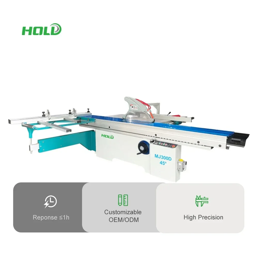 HOLD Woodworking panel saw machine precision sliding table saw wood board cutting machine 45 degree