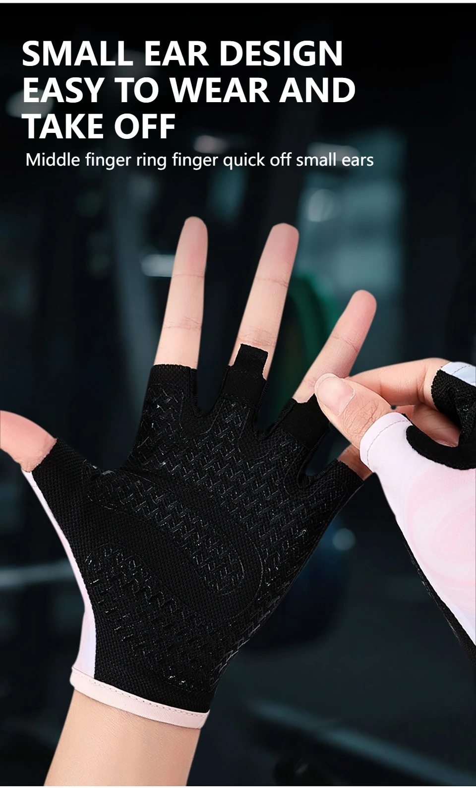 GTUBIKE 1 Paar neue Fahrradhandschuhe, Workout-Gymnastikhandschuhe für Männer und Frauen, Gewichtheben, fingerlose Handschuhe, Training, Übung, Fitness – Detail 7